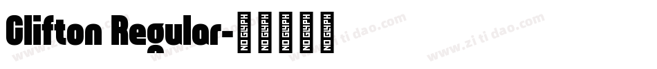 Clifton Regular字体转换